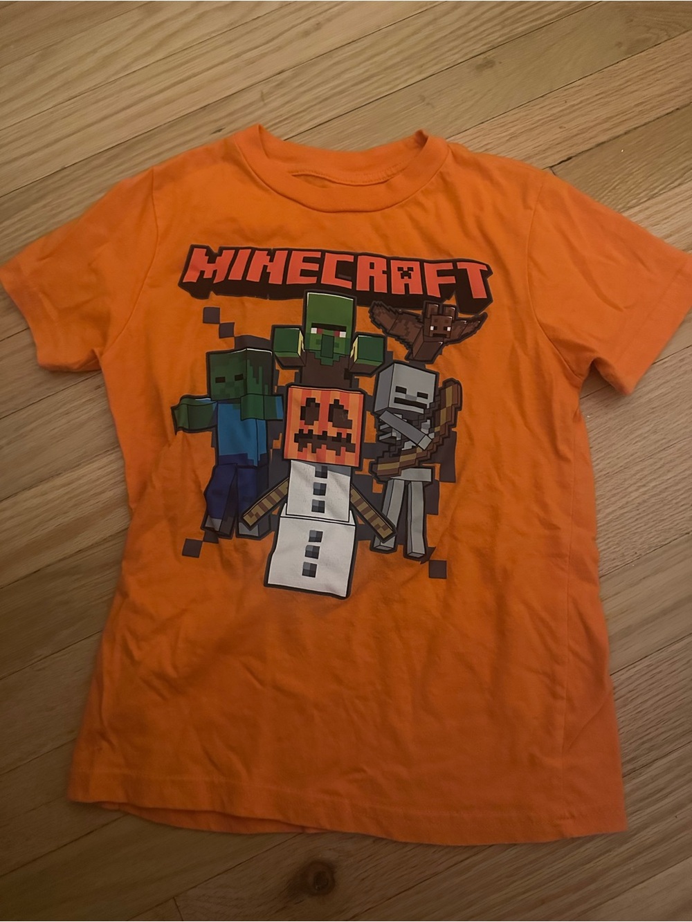Kids Mojang Minecraft Short Sleeve Halloween Tee